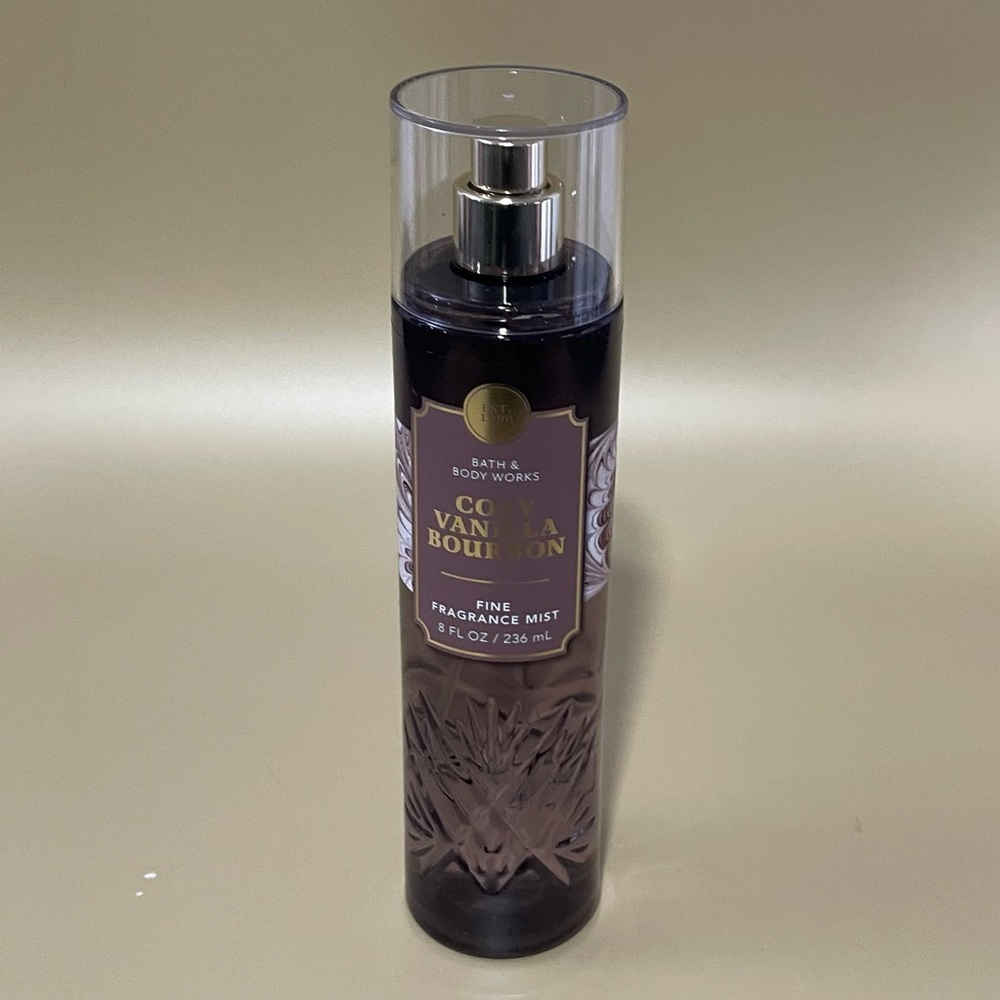 NWT Bath & Body Works Cozy Vanilla Bourbon Fine Fragrance Mist 8 Oz